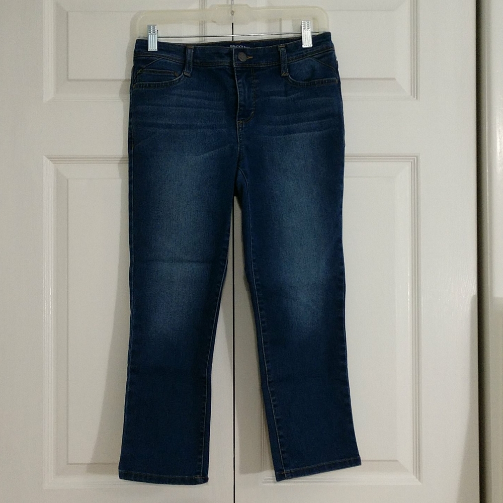 NWOT BANDOLINO High-Waisted Jean Capris 4